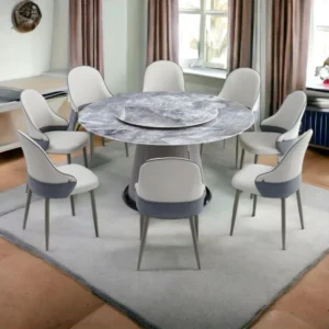 طاولة طعام رخام 8 كرسي - لون رمادي  🤩✨
