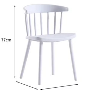 كرسي خارجي مفرد بلاستك عصري - لون رمادي