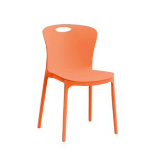 كرسي جلوس بلاستيك - لون برتقالي 36×35×84 سم