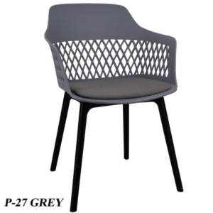 طقم كراسي مع اسفنج - لون رمادي