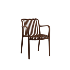 كرسي مفرد مميز بني