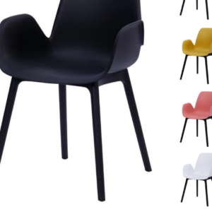 كرسي مفرد بلاستك انيق - لون اسود