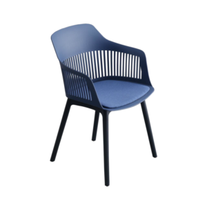 كرسي مفرد بلاستيك رائع 80x55x50 سم - لون ازرق غامق