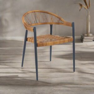 كرسي مفرد بلاستيك اصفر عملي 45×47×81سم 🪑⭐