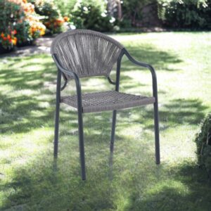 كرسي مفرد بلاستيك رمادي مميز 45×47×81سم 🪑⭐