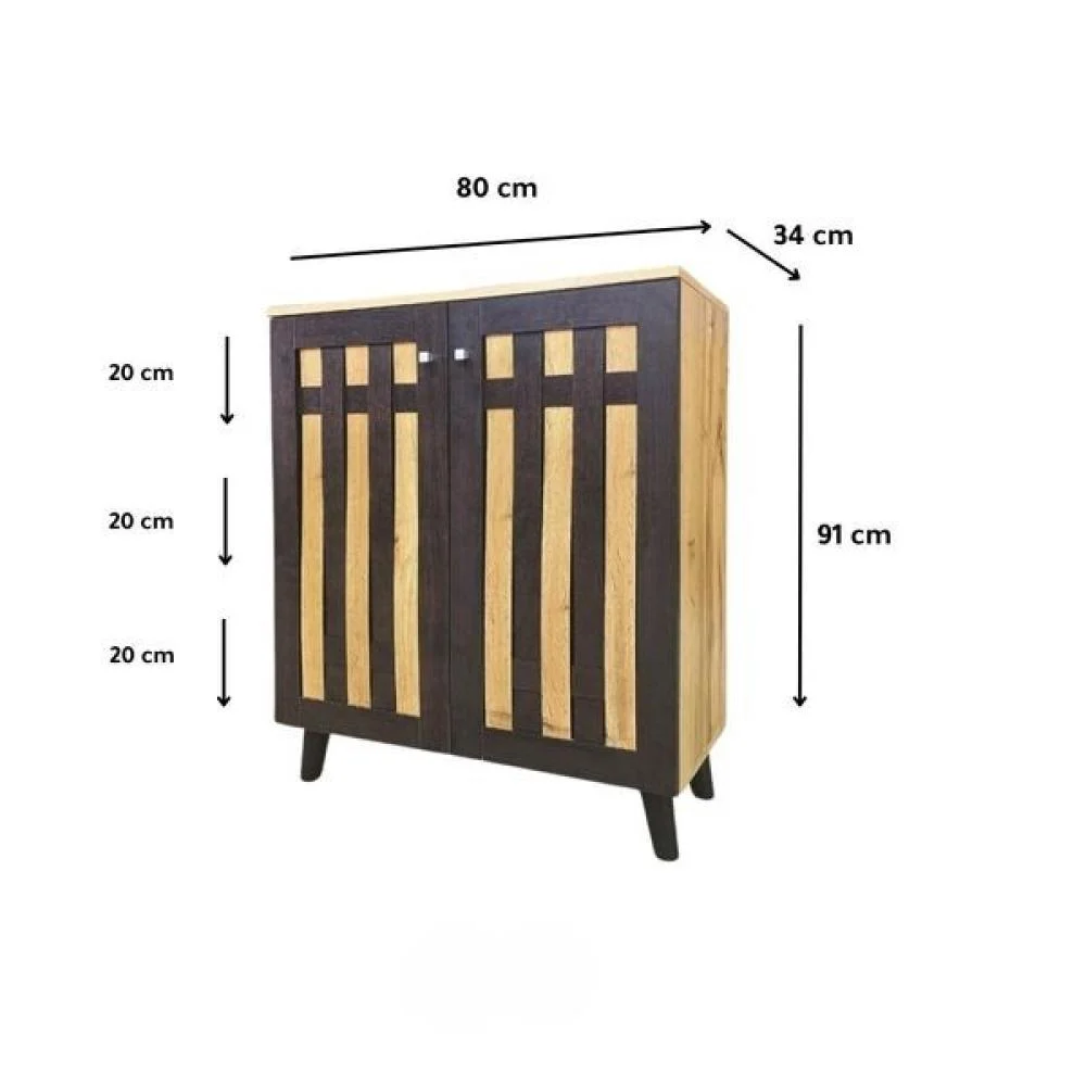 دولاب أحذية ماليزي متعدد الأغراض تصميم أنيق 2 باب لون بني فاتح و بني غامق مقاس 91×34×80 سم 1 دولاب أحذية ماليزي متعدد الأغراض تصميم أنيق 2 باب لون بني فاتح و بني غامق مقاس 91×34×80 سم