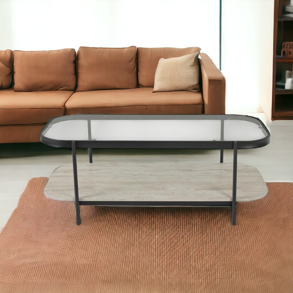 طاولة شاي وسط خشب مع زجاج عملية لون خشبي فاتح 1 طاولة شاي وسط خشب مع زجاج عملية لون خشبي فاتح