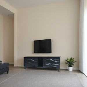 طاولة تلفزيون بلازما تصميم راقي مقاس 140×40×45 سم لون اسود