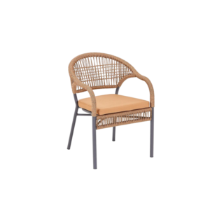 كرسي خارجي أنيق وعصري - لون بيج 🪑✨⭐