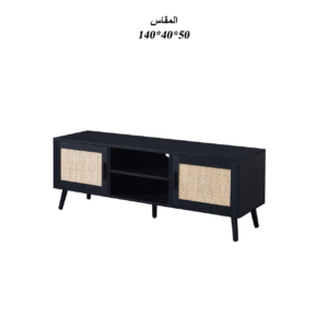 طاولة تلفزيون بلازما خشبية بأبعاد 140×40×50 سم