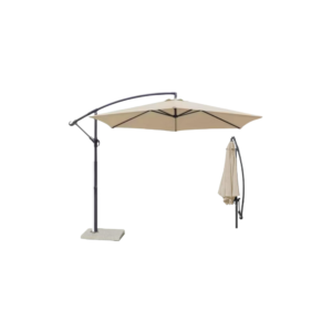 🌂 مظلة خارجية أنيقة وعصرية ✨ اللون: بيج 🎨