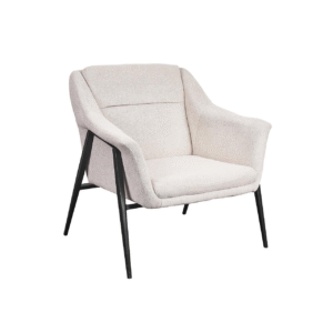 كرسي قماش بتصميم مميز - لون بيج