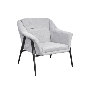 كرسي قماش بتصميم مميز - لون رمادي فاتح