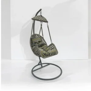 كرسي مرجيحة أنيقة وعصرية - لون رمادي