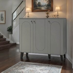 دولاب أحذية ماليزي متعدد الأغراض تصميم فاخر 3 باب لون أخضر مقاس 35×95×120 سم