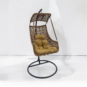 كرسي مرجيحة أنيق - لون بني