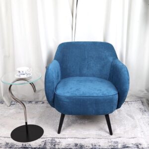 كرسي قماش مفرد رائع - لون ازرق ✨🤩