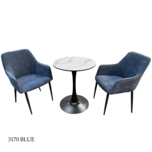 طقم طاولة شاي مناسب لشخصيتك - 2 كرسي - لون  ازرق
