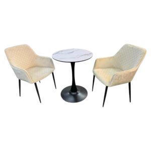 طقم طاولة شاي متميزة - بيج