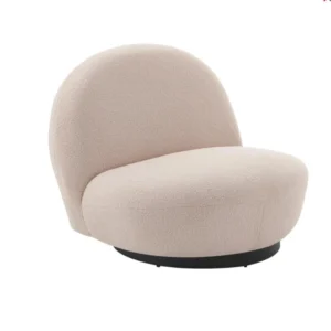 كرسي استرخاء عصري بتصميم أنيق - لون بيج