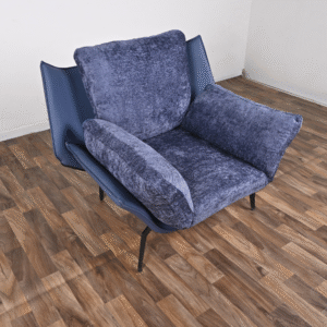 كرسي استرخاء عالي الجودة - تصميم حديث وفاخر  - لون ازرق