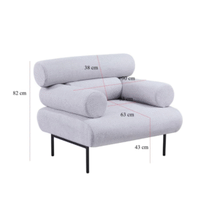 كرسي مفرد عصري وأنيق - لون رمادي  💺✨