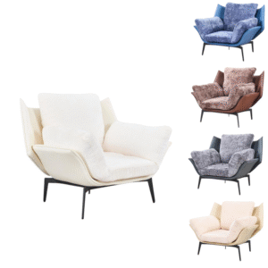 كرسي استرخاء عالي الجودة - تصميم حديث وفاخر - لون رمادي